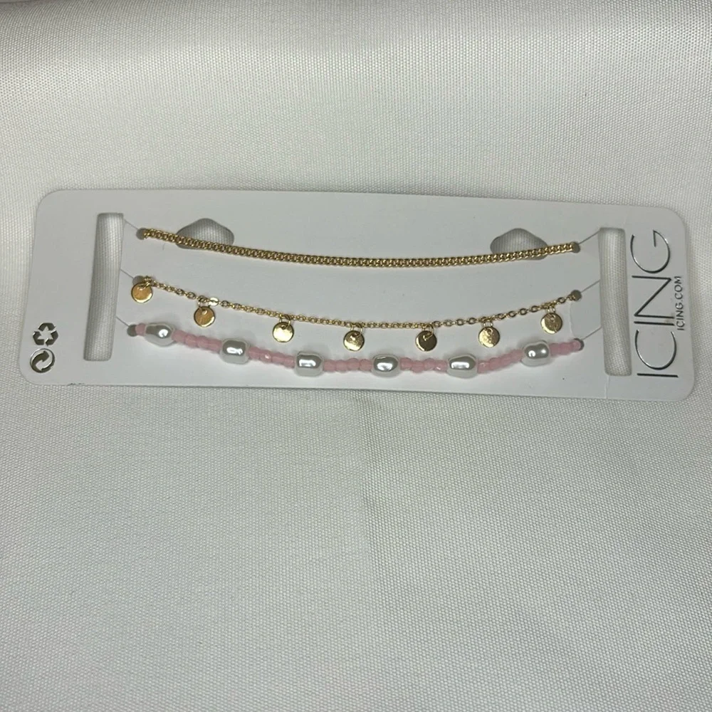 Icing Choker Necklace Set Gold